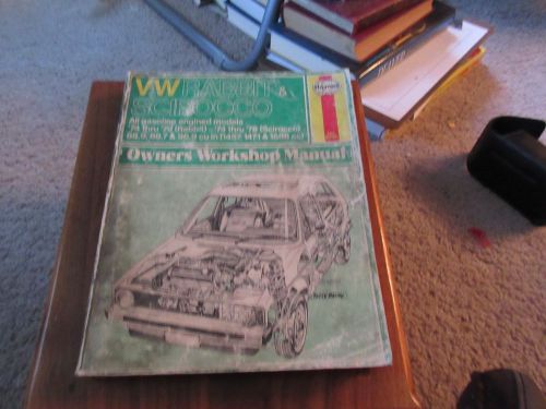 Haynes repair service  manual vw rabbit scirocco 1974 1975 1976 1977 1978