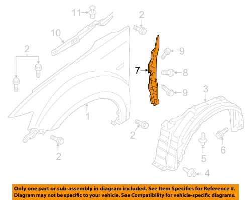 Mitsubishi oem 14-16 outlander fender-rear seal right 5220f978