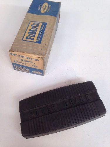 Nos 1959 1960 ford galaxie power brake pedal pad fomoco b9a-2454-b