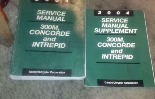 2004 chrysler 3oom concorde dodge intrepid shop manuals set of two