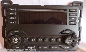 04 05 06 chevrolet malibu radio cd player un0 22723439 face plate control panel