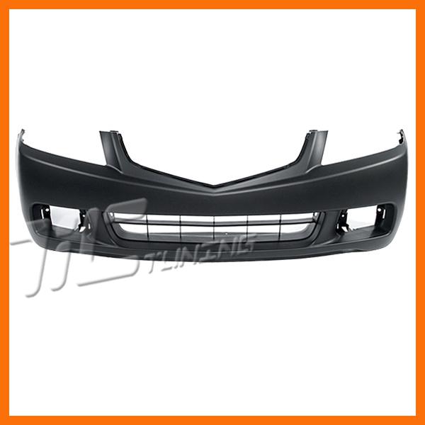 04-05 acura tsx front bumper cover fog opening hole primered black replacement