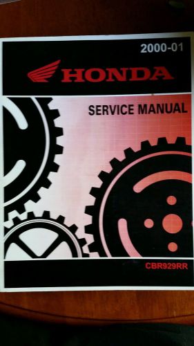 Honda oem 2000 cbr929rr service manual book updated # 61mcj01