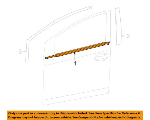 Toyota oem 12-16 prius v-door moulding-belt molding left 7572047031