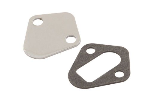 Fuel pump block-off plate mr gasket 1516