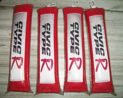 Civic type r seat belt shoulder pads, red , 4 seat belt pads,type r, jdm