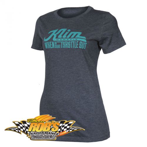 New klim ladies throttle out t tshirt navy xl 6014-003-150-210