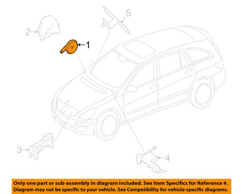 Mercedes mercedes-benz oem 11-12 r350 anti-theft-horn 1645420220