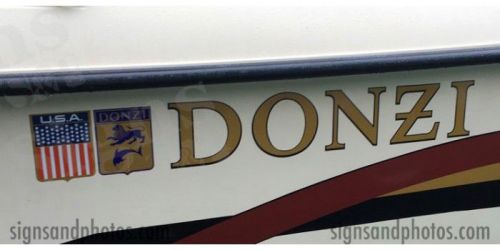 Donzi  logo decal set 6&#034; h