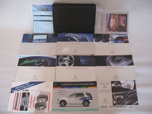 2003 mercedes s s430 s500 s55 s600 owners manuals navigation book msrp set b156