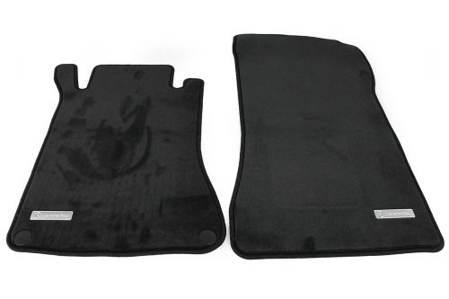 Mercedes benz original c209 clkcoupe rhd set velour floor mats nip black new