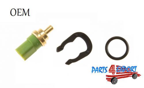 New audi vw coolant oem temperature sensor water temp gauge w/ oem clip &amp; o-ring