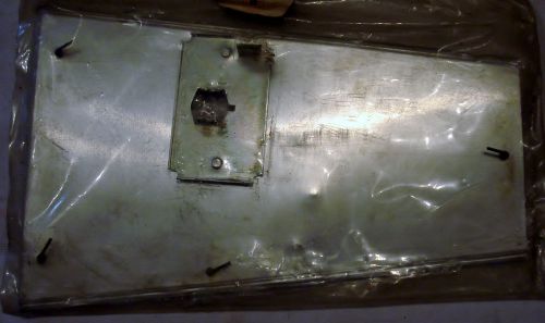 Antenna ground plate, w/reinforcement &amp; rubber bumpers, new.  68-73 corvette