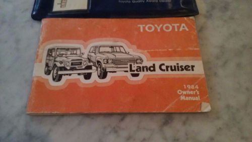 1984 &#039;84 toyota landcruiser land cruiser oem glovebox owners manual