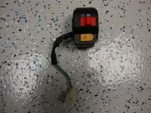 Scooter switch, right  on/ off start black housing yellow &amp; red buttons