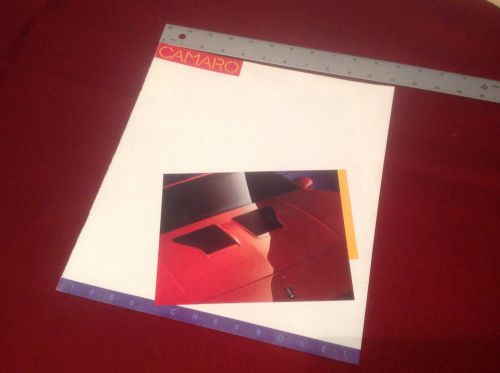 1986 chevy camaro dealer brochure collectible z-28 iroc brand new