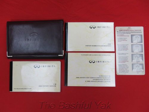 2000 infiniti i 30 owners manual with case