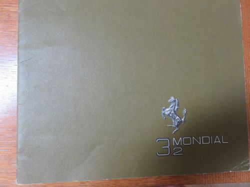 Ferrari mondial 3.2 sales brochure