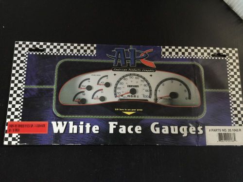 89-95 toyota pickup/4runner 4 runner cluster white face glow through gauges