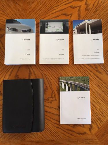 2012 lexus ct200h with navigation owner&#039;s manual