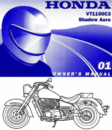 2001 honda vt1100c3 shadow aero motorcycle owners manual -vt 1100 c3-shadow aero