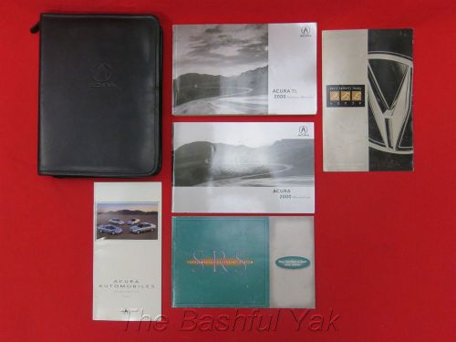 2000 acura tl owners manual with case