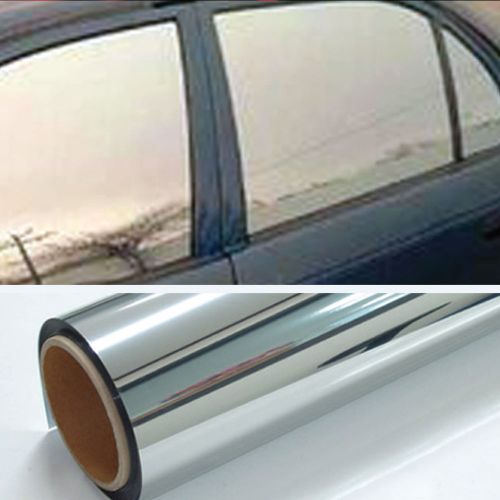 One roll chrome mirror window tint film 10 feet x 36&#034; wide lets in 20% light