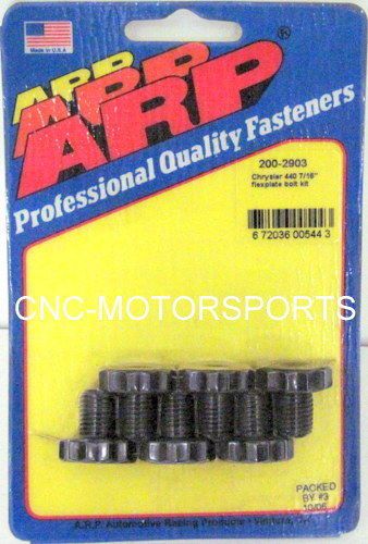 Arp flexplate bolt kit 200-2903 chrysler/dodge sl6 3.9l v6 &amp; 273 440 v8