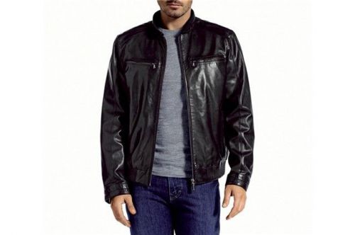 Porsche genuine men&#039;s leather jacket essential collection     wap-974-00l-0e