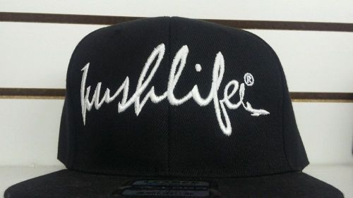 Kushlife clothing brand snap back hat signature design