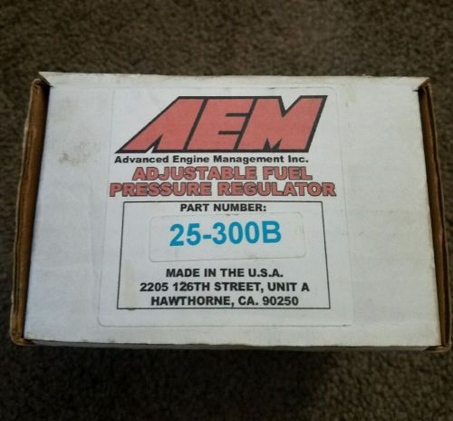 Aem adjustable fuel pressure regulator 25-300b blue