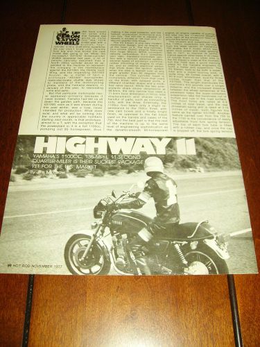 1978 yamaha xs1100 ***original article***  xs eleven