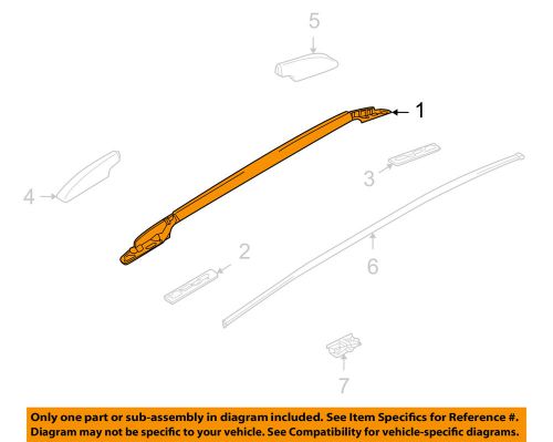 Suzuki oem roof rack rail luggage carrier-side rail assembly right 7821080j00n1v