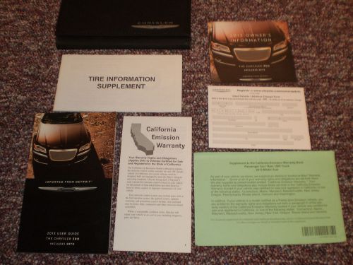 2013 chrysler 300 + srt8 owners manual books sealed dvd guide case all models