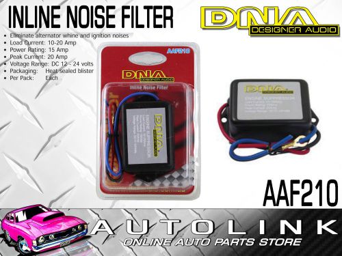 Dna in line noise filter 15 amp - 12-24 volt , eliminates engine noise (aaf210)