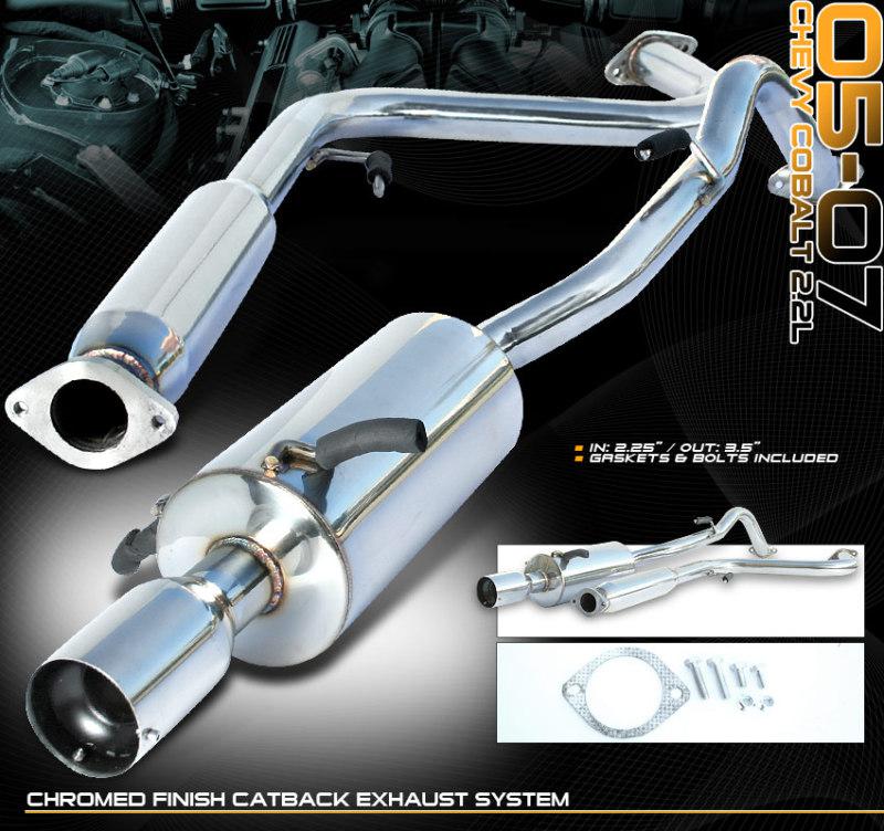 2005-2007 chevy cobalt catback exhaust muffler pipe n1 stainless steel new