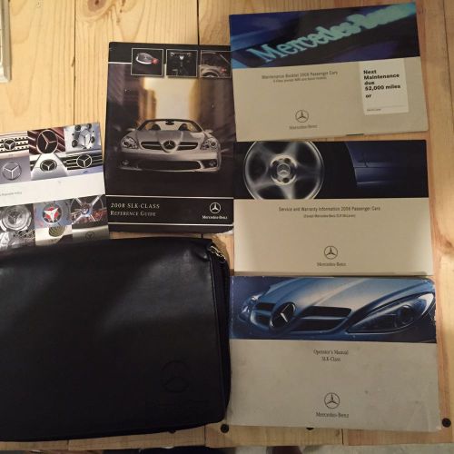 2008 mercedes slk280 slk350 slk55amg owners manual set