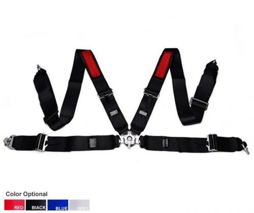 New 1 seat 3&#034; 4 point camlock racing seat belts safety harness