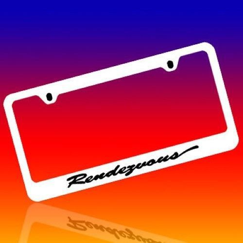 Buick *rendezvous* genuine engraved chrome license plate frame tag holder 1