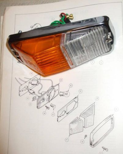 Mgb mg b c  front side light lamp indicator assembly new (up to 1975)