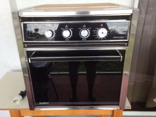 Seaward princess stainless steel 120vac 3 burner electric stove with manual.