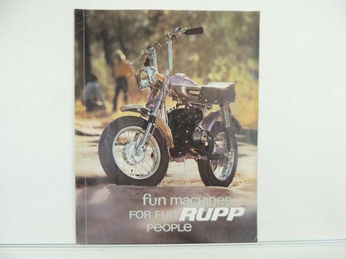 Vintage 1971 rupp magazine brochure mini bike roadster enduro scrambler l4667