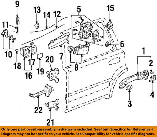 Honda oem 72155-s5a-003 door lock motor/door lock actuator motor