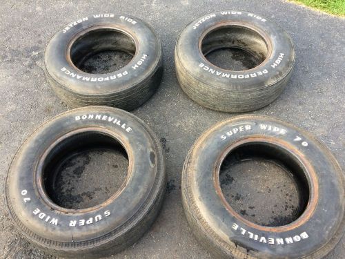 F 70 14 polyglass rwl tires chevelle nova gto old school 70s