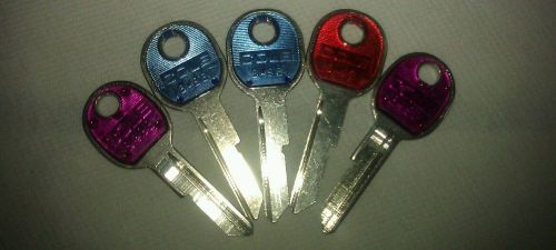 Gm general motors b49b key blanks colored plastic head cole