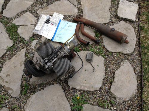 Ultralight engine kfm 107er, 300 cc, 2 stroke, electric start, reduction drive