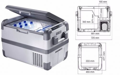 Dometic portable fridge freezer #cfx-50us 50 liter insulated cover slide charity