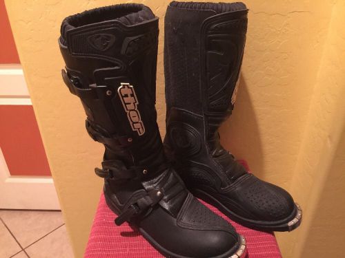 Thor racing t-20 riding boots size 8 mx motocross dirt bike atv quad