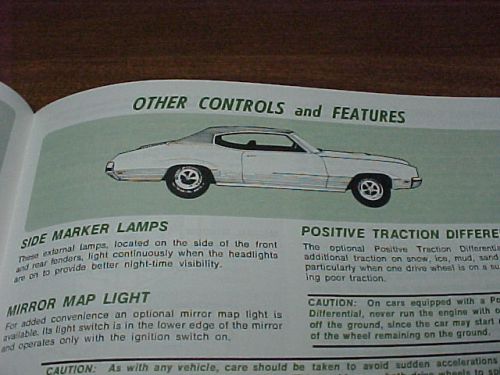 1972 buick skylark gs sport wagon owners manual user guide operator book