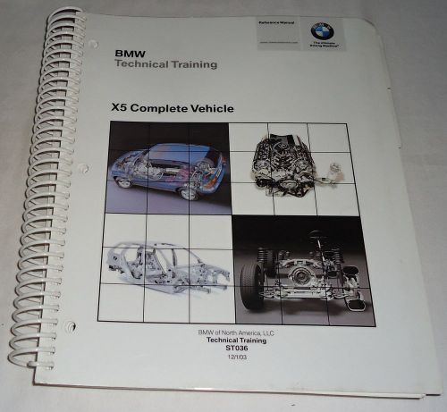 2003 bmw technical training st036 x5 complete vehicle reference manual book